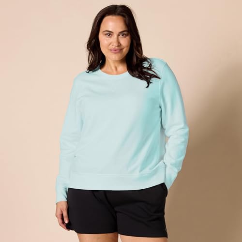 Image of Amazon Essentials Women's Fleece Crewneck Long Sleeve Pullover Sweatshirt (Available in Plus Size)