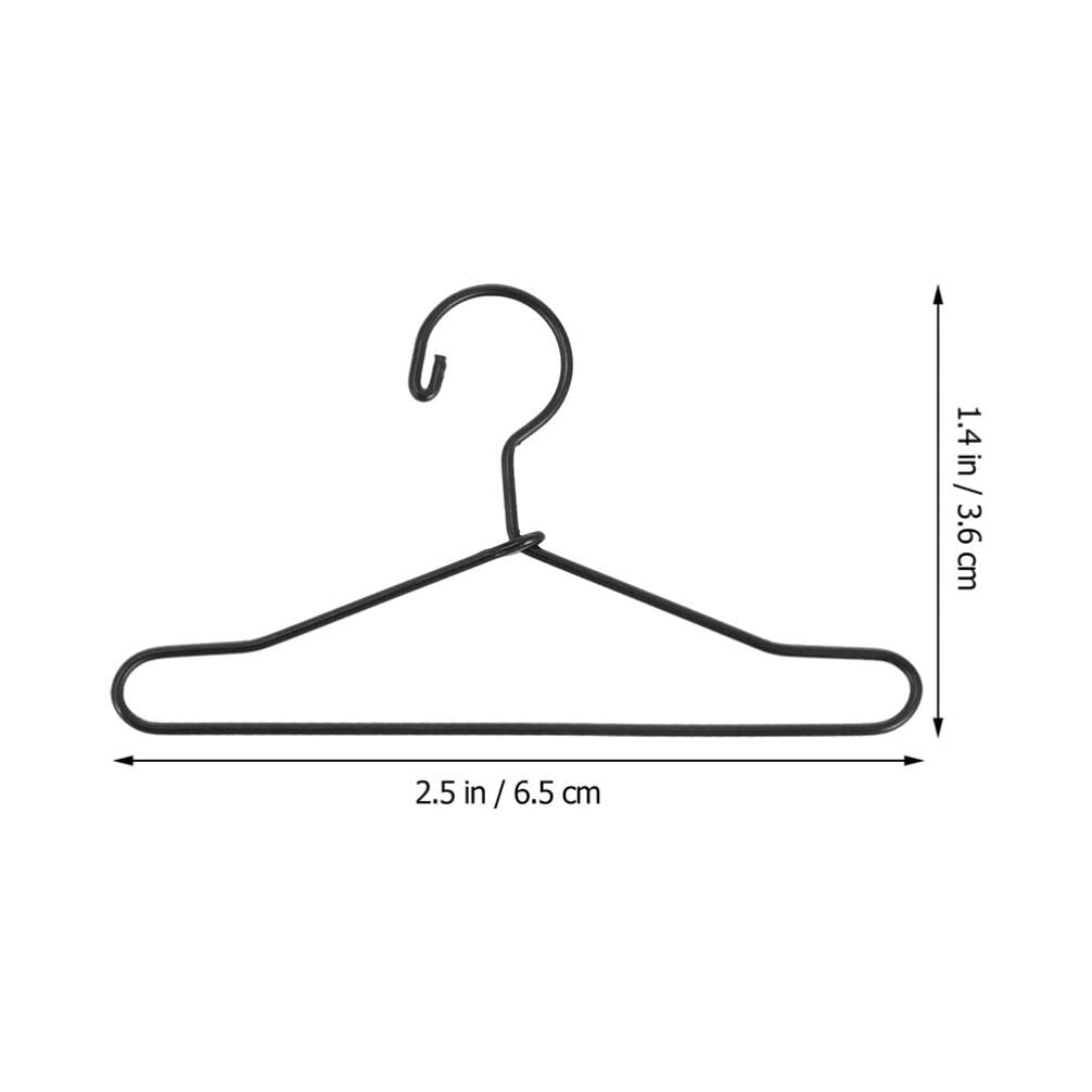 12 Mini-Kleiderbügel Aus Metall - Retro-Design Für Puppenhaus & Puppenkleidung