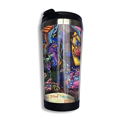 JSTF Coffee cup Comic Collage Sly Cooper café tasse de voyage tasse en acier inoxydable gobelet isolé sous vide 13,5 oz Cover