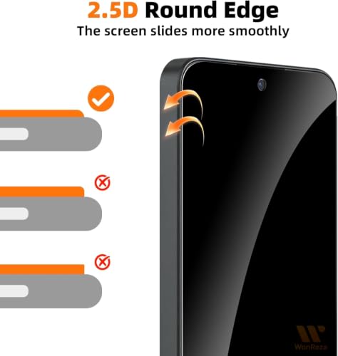 Image of Pack 1 - Privacy Tempered Glass for Motorola Edge 70 Max 5G Screen Guard Protector | 9H Hardness | Case Friendly | Anti-Spy - Installation Kit