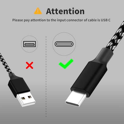 Image of USB C Multi Charging Cable [2Pack 4FT], 3 in 1 Charging Cable Nylon Braided Multiple Charger Cord, Travel Charger with Type-C, Micro USB and IP Port for iPhone 17 /16 /15 Series /Cell Phones and More