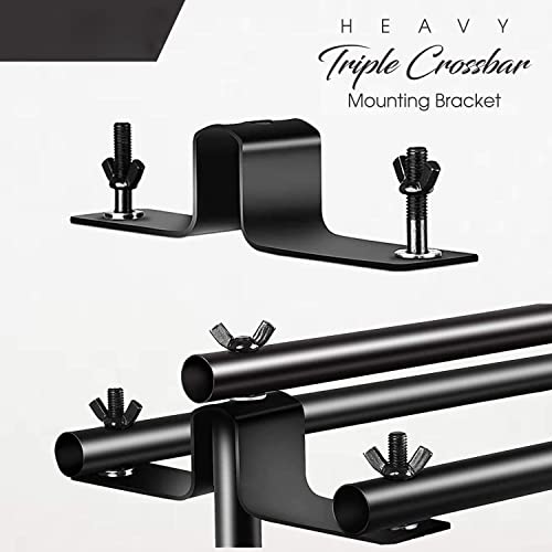 Image of Triple Crossbar 10 ft Wide 8.5 ft Height Backdrop Stand, Photo Video Studio Heavy Duty Adjustable Photography Muslin Background Support System Kit - 3 in 1 | 3 Curtains, (bg-00all)