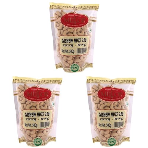 Image of Miltop Cashew 320, 500g (Pack of 3)
