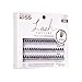 KISS Lash Couture Faux Mink Lash Extensions, Style 'Venus', Exclusive Flat-Band Technology, Short & Medium Length, 60 Individual Lash Clusters, Glue On Lashes