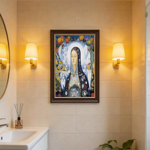 Toile Vierge Joseph Stella de decoration murale avec cadre suspendu - 7