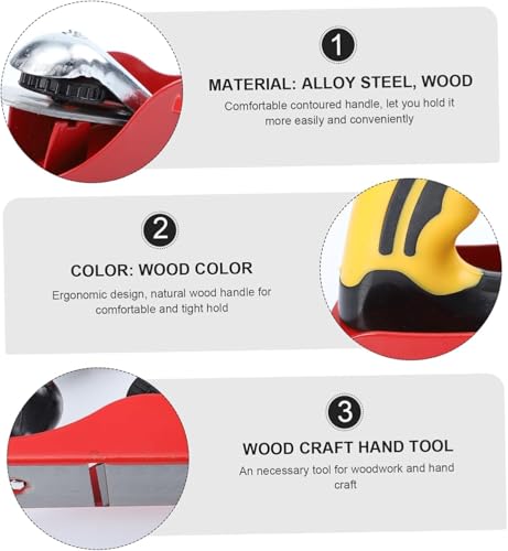 Image of 2Pcs Woodworking Planer, Heavy Duty, Metal Body, For Wood Work Carving, Trimming, DIY Projects