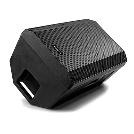 Vonyx VSA12 monitor de escenario activo 800 W con amplificador biamplificado, entradas de línea, micrófono y guitarra, carcasa ABS resistente, ideal para directos y eventos