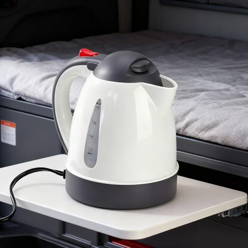 Tetera eléctrica portátil para auto 1000 ml beige miniatura 2