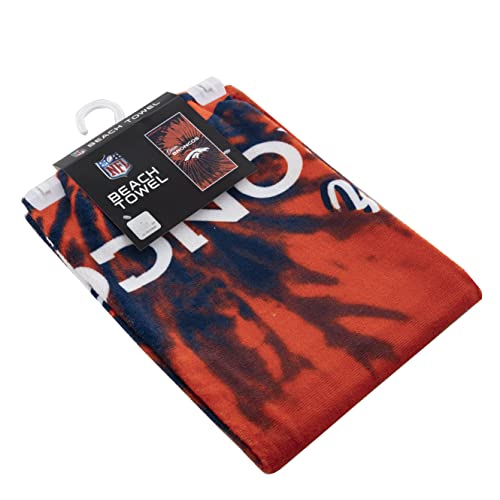 Northwest NFL Denver Broncos Unisex-Adult Beach Towel, 30" x 60", Psychedelic - Image 6