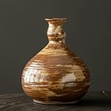 Vase de fleurs pour les petits travaux floraux : vase en céramique de petite taille, parfait pour les travaux peu encombrants tout en mettant en valeur le réchauffement de la maison. Il suffit de placer 1 ou 2 fleurs pour un look élégant. Ce vase en céramique est de la bonne taille pour les amateurs d'Ikebana.