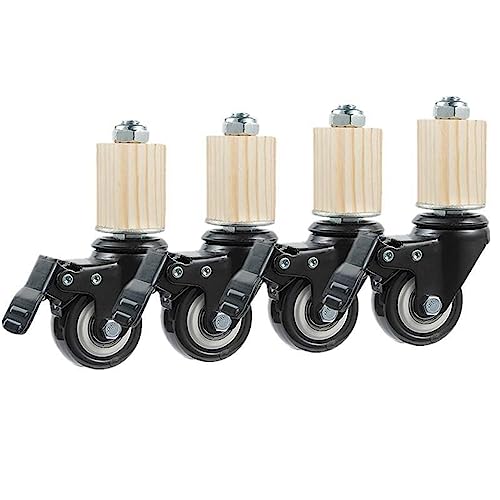 Tube carré en acier inoxydable 30mm roulette pour meuble stable