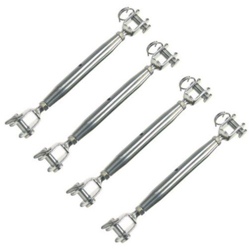 4X M4 Stainless Steel Rigging Screw Closed Body Jaw Turnbuckle