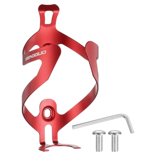Porte-bouteille universel rouge en alliage robuste et léger pour cyclistes exigeants sur VTT