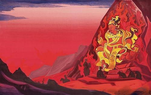 Tableaux Graffiti Art Mural : Impression Roerich 60x90cm pour salon moderne