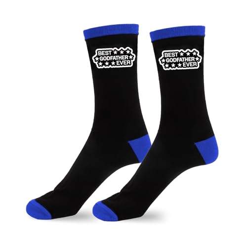 Coopyin Godfather Gifts Christmas Fathers Day Stocking Stuffers Birthday Easter Baptism Thanksgiving Thank You Presents Best Godfather Ever Gifts Ideas Sentimental Cozy Godparent Socks from Godchild