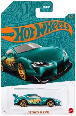 Hot Wheels20 Toyota Gr Supra Pearl & Green Chrome 3/6