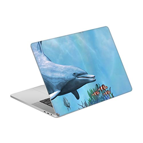 Autocollant vinyle MacBook Pro 15.4 résistant aux rayures, motif dauphins