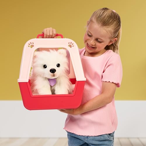 Little Live Pets My Really Real Puppy – Luna; Interaktiver Welpe; 60+ Geräusche/Reaktionen; realistisches Aussehen; 1 aus 72 Varianten; Spielset mit Transportbox; Batterien enthalten; ab 5 Jahren