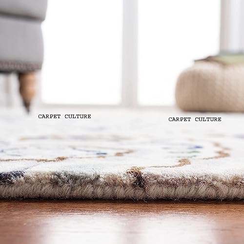 Image of Carpet Mahal Handmade Handwoven Tufted Made of 100% Soft Blended Wool Export Quality Carpets with 1 Inch Thickness (6x8 Feet) Color Multi
