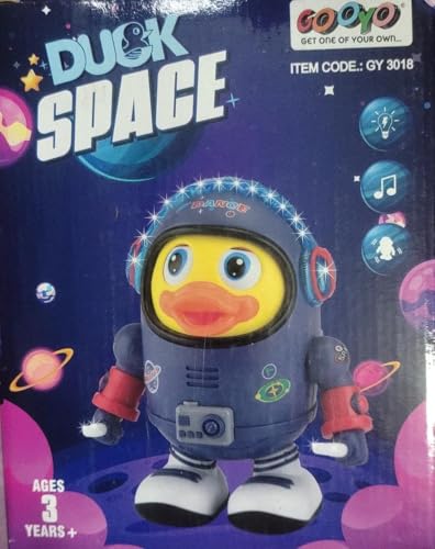 Image of VT Toys Dancing Astronaut Duck Robot, Interactive Toy with Music and Lights, Blue and Red