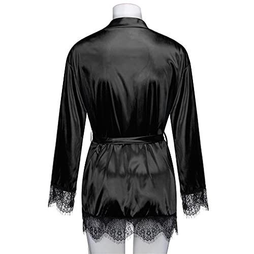 Pyjamas pourpre dames en satin fluide pour des soirées cocooning - 6