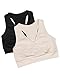 Kindred Bravely 2PACK French Terry Racerback Nursing Sleep Bra For Maternity/Breastfeeding (X-Large, 2 Pack, Black/Beige)