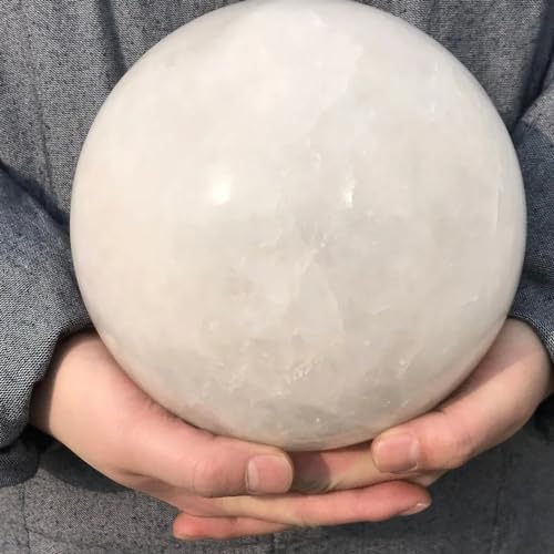 Stone White Quartz Ball,Crystal Stone Carved Ball, Stone, Divination Ball(Size:200-300g)