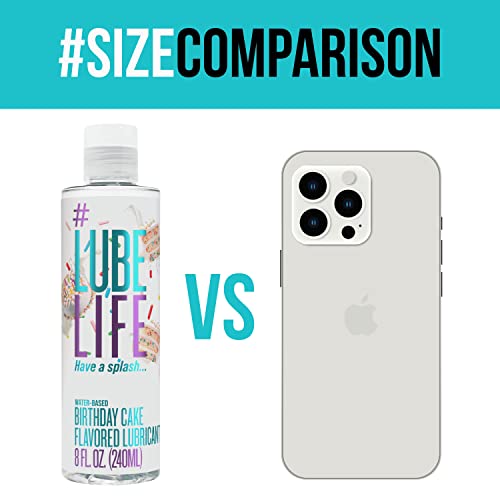 #Lubelife Water-Based Birthday Cake Flavored Lubricant, Personal Lube For Men, Women And Couples, Made Without Added Sugar, 8 Fl Oz #TOP3