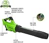 Greenworks 40V 16 in Podadora de hilo y sopladora de 550 CFM combo, batería de 4.0 Ah 8