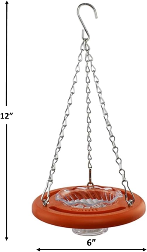 Oriole Bird Feeder, 6 Inch Orange Fruit Jelly Feeder, Baltimore Oriole Hanging Design (2)