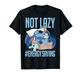 Disney Lilo & Stitch Not Lazy #Energy Saving Portrait T-Shirt