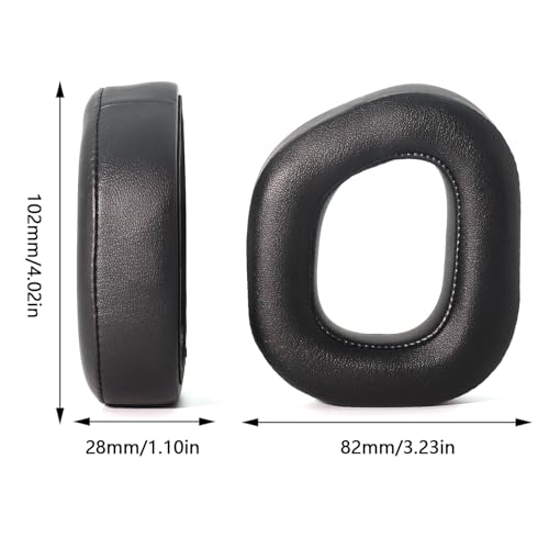 Replacement Earpads for Corsair HS80 Max HS80 RGB Wireless Headsets - Black | for Corsair HS80 Wired Gaming Headset, Soft Protein Leather, Thick Noise Isolation Foam Ear Cushions, All-Day Gaming Comfort miniatura 5