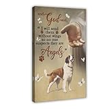 HDSDA Lienzo decorativo de San Bernardo y Jesús para decoración de pared, cuadros para sala de estar, dormitorio, 20 x 30 cm