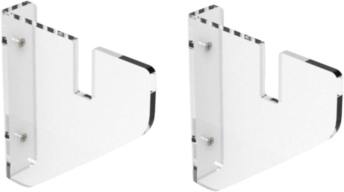 Garneck 2Pcs Acrylic Skateboard Display Rack Wall Mounted Bracket | Home Bedroom Storage, Holds Longboards, High Transparency, Environmentally Friendly Acrylic, Two-Piece Set