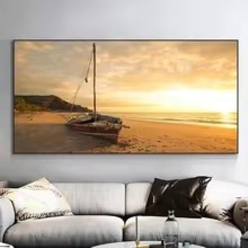 Art mural paysage nature peinture sur toile au contraste noir et blanc saisissant