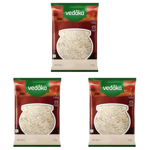 Image of Amazon Brand - Vedaka Idli Rice, 1kg (Pack of 3)