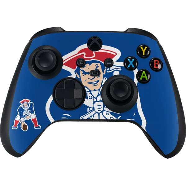 Skinit Decal Gaming Skin Compatible with Xbox Series X Controller - Officially Licensed NFL New England Patriots Retro Logo Design