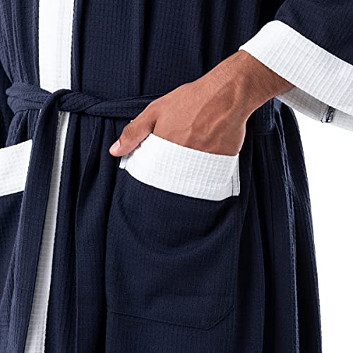 Image of IZOD Men's Waffle Knit Kimono Robe