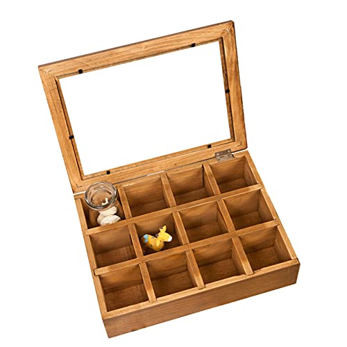 caja joyero 12 Slots Jewelry Caja de almacenamiento Transparente Caja de regalo Ring Jewlery Anillos de exhibición Soporte Soporte Caja de almacenamiento Joyería Bandeja Anillo Organizador Organizador