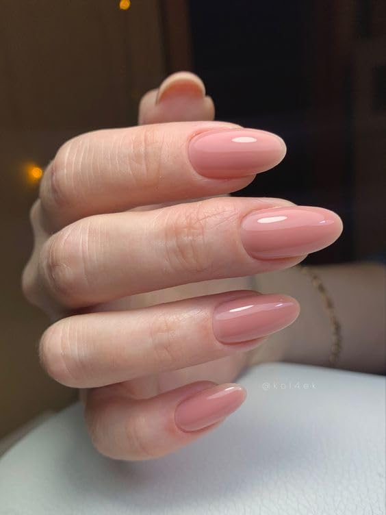FWS Artificial fake Press On Nails Art Set (Set Of 20) Reusable Nails Extension,BridalNails,Stick-On Nails,Manicure Art Set, AcrylicNails,False Nails,DesignerNails | Nail Glue, Nail file, cuticle pusher, cleaning wipe | Glossy Nude Solid Plain Color Shape Oval-image-41
