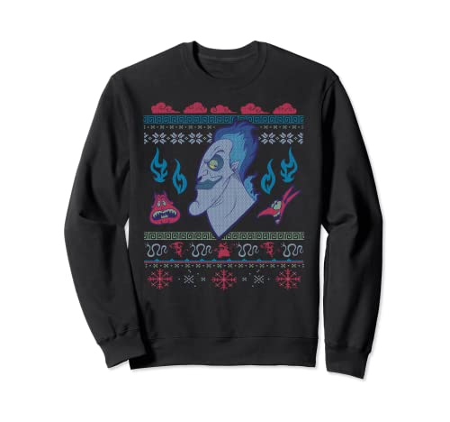 Ugly Christmas Sweater Disney Villains Hades sweat Hercules col rond