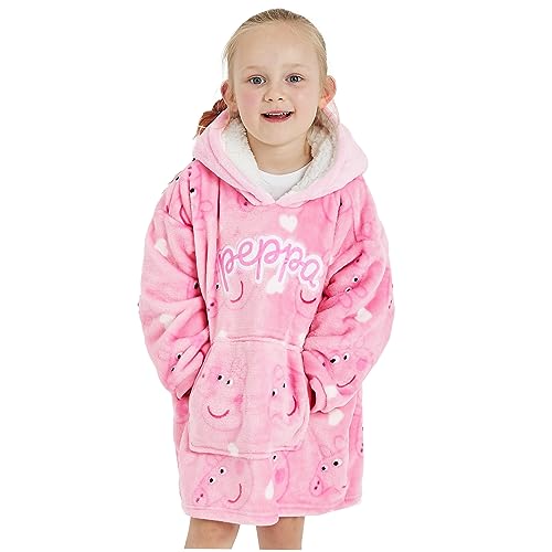 Girls Peppa Pig Hoodie Oversized Soft Fleece (4-6 Years)