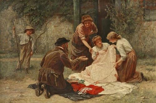 Peinture le Colporteur de Frederick 60x90cm pour mur vide