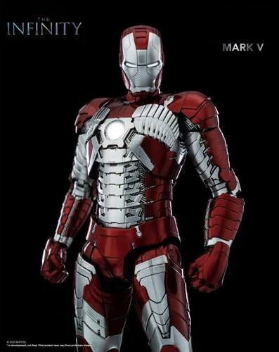 Image of ZD Box Toys Collectible Action Figure Full Box Set: Anniversary Series Non-Luminous Version 1:10 Scale 17cm Super Hero (MK - Iron Mark 5)