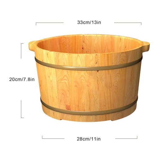 Cubeta de Madera para Baño de Pies con Masaje miniatura 5
