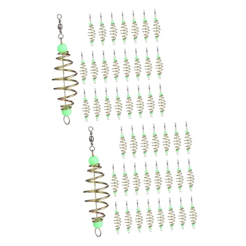 TOYANDONA 2sets 24pcs Luminous Fishing Lure Cage Portable Bait Holder with Extra Strong Design for Fishing Feeder Present 24pcs*2