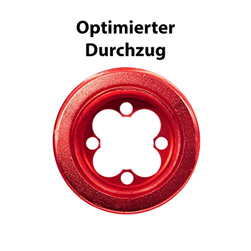 Shisha King® Schlauchadapter Schlauchanschluss Erweiterung Set inkl. Kugel Universal Alu mit Schliff | Wasserpfeife… – Bild 3