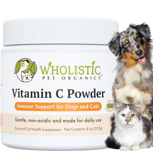 Image of Vitamin C for Dogs and Cats, 8 oz, 227 Scoops, Cat & Dog Allergy Relief | Itchy Skin Relief for Dogs and Cats - Seasonal Allergy & Immune Support Supplement for Pets - 1000 mg Calcium Ascorbate