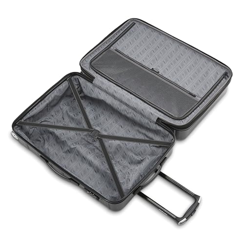 Image of Samsonite Omni 2 Hardside Expandable Luggage with Spinner Wheels, LARGE SPINNER, SOLID CHARCOAL