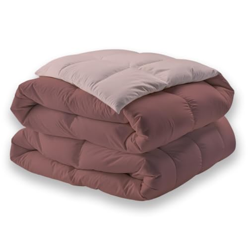 Image of Monte Carlo Symphony Solid Micro Reversible AC Comforter for Double Bed | 3 Ply Soft Comforter with 150 GSM Filling & 85 GSM Micro Fabric | Lightweight All Season Quilt | 87 x 95 Inch
